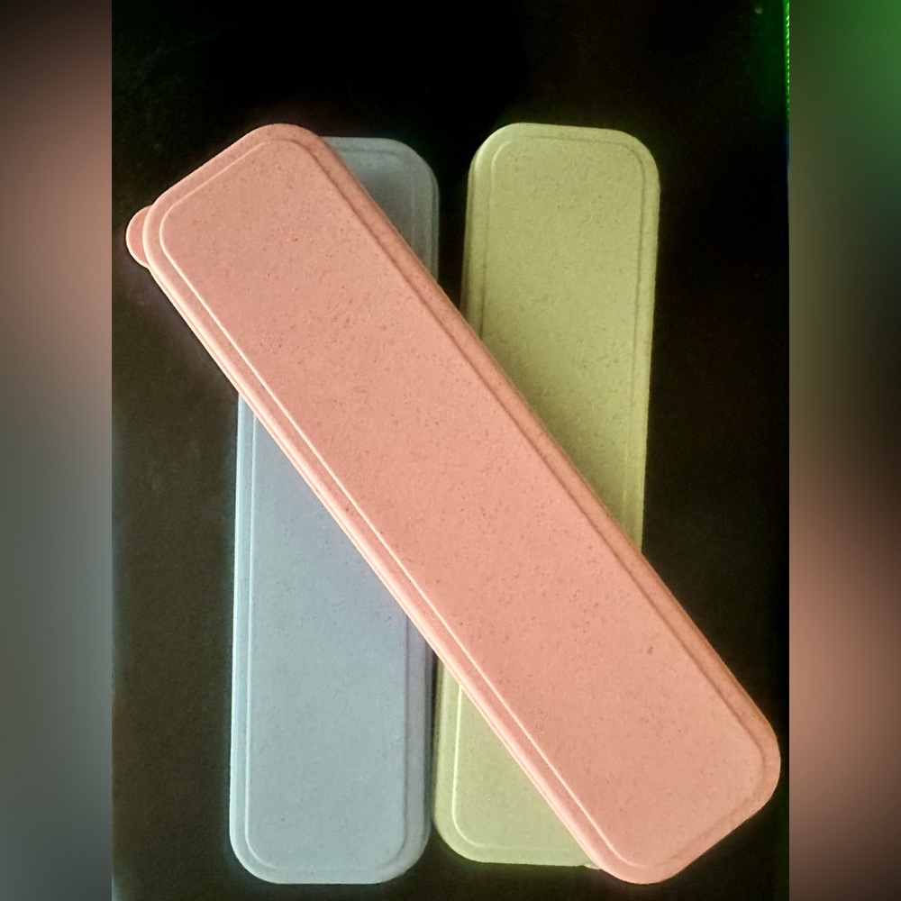 Set of 3 Chopstick Storage Containers (with chopsticks)  NEW.